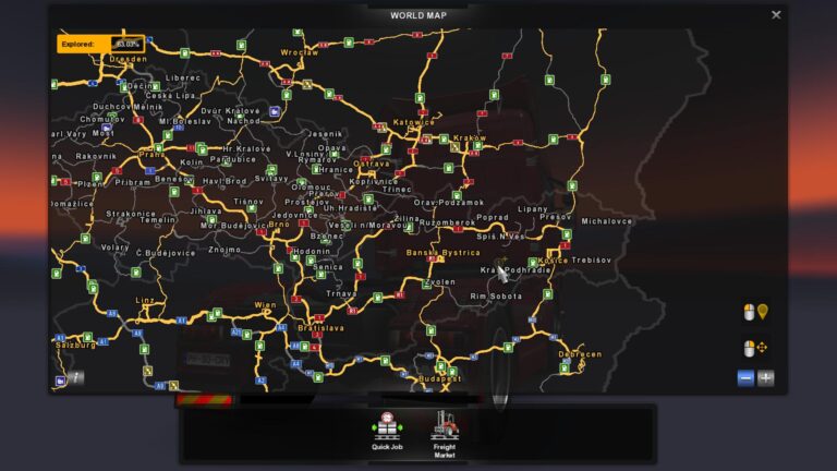 CZ/SK ADDON MAP V2.1 ETS 2 - ETS2 Maps - ETS2Mods.eu