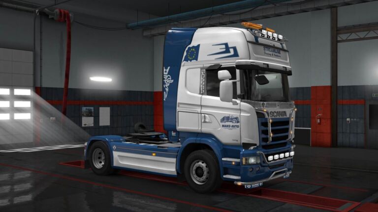 SCANIA STREAMLINE MAKS AVTO TRUCK SKIN V2.0 - ETS2 Skins - ETS2Mods.eu